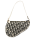 Mini Saddle Bag, &pound;495, Handbags, Grey, Canvas, Front view